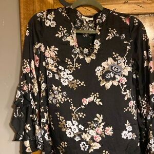 Maurice’s Satin Women’s Floral Top